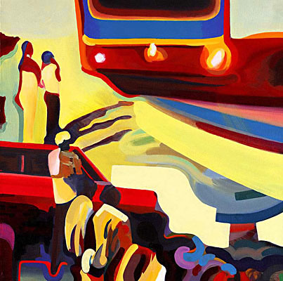 'Dance Bus' painting Jamaica 2007